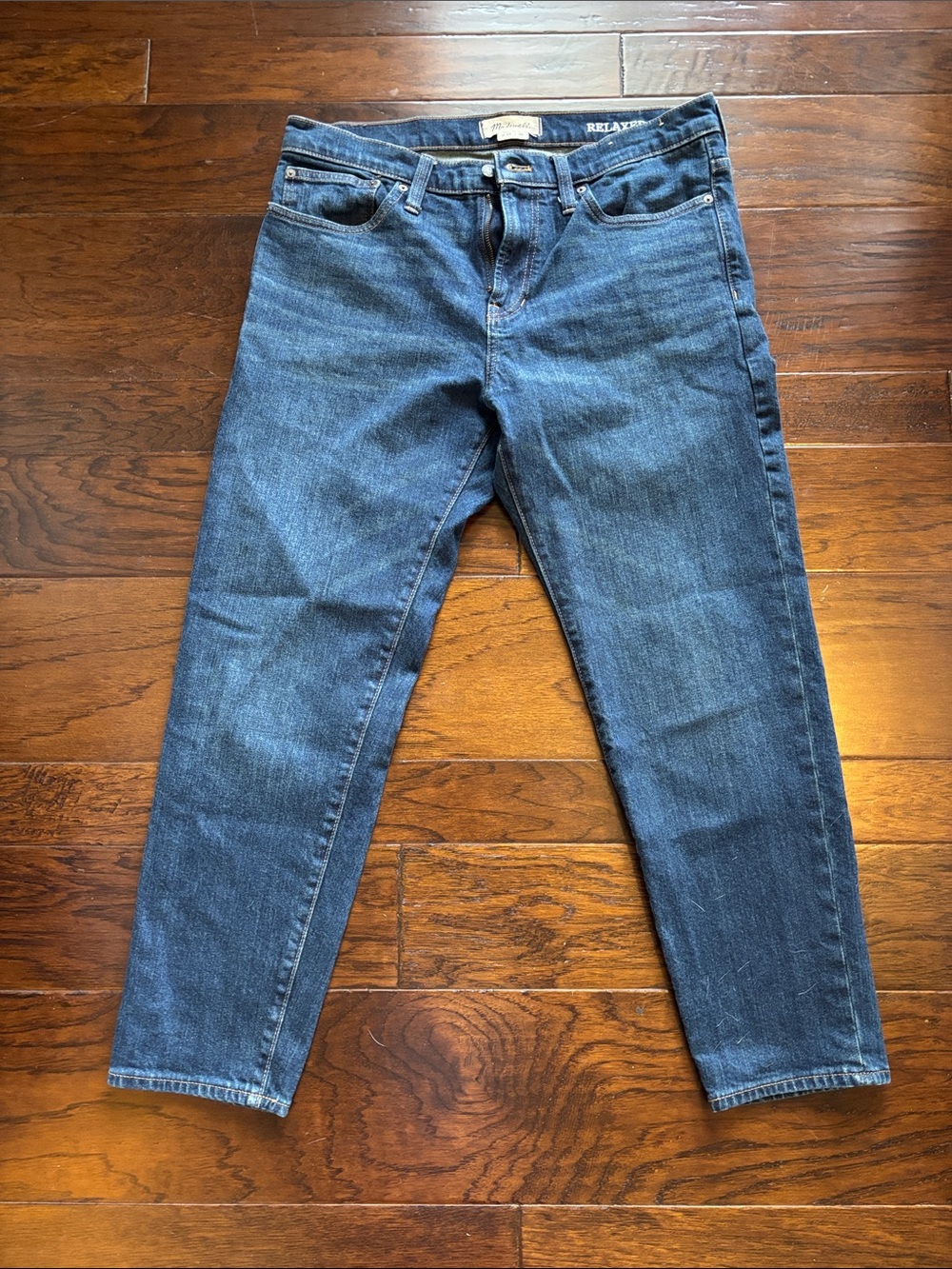 Madewell Relaxed Taper Fit Men's Blue Jeans